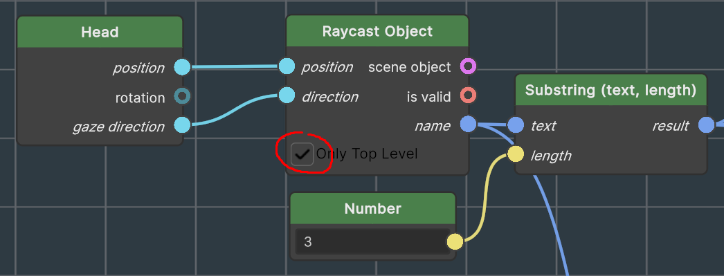 Raycast Object Only Top Level